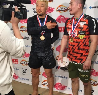 グラップリングタッグマッチに出場した廣田瑞人
