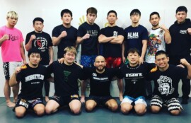 Bellatorのアーチュレッタ選手がパンクラス選手と共にCAVEで合同練習